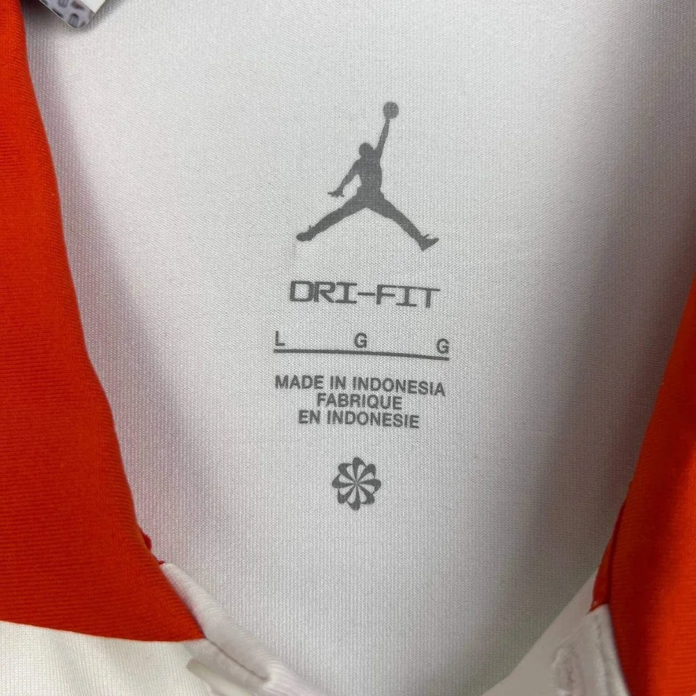 Air Jordan Florida Gators Dri-FIT Polo Shirt Men Large White Short Sleeve New L